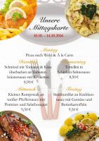 Mittagskarte: Mittagskarte:
