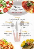 Diese Woche empfiehlt das Ristorante Il Cavallo folgende Gerichte: Diese Woche empfiehlt das Ristorante Il Cavallo folgende Gerichte:
